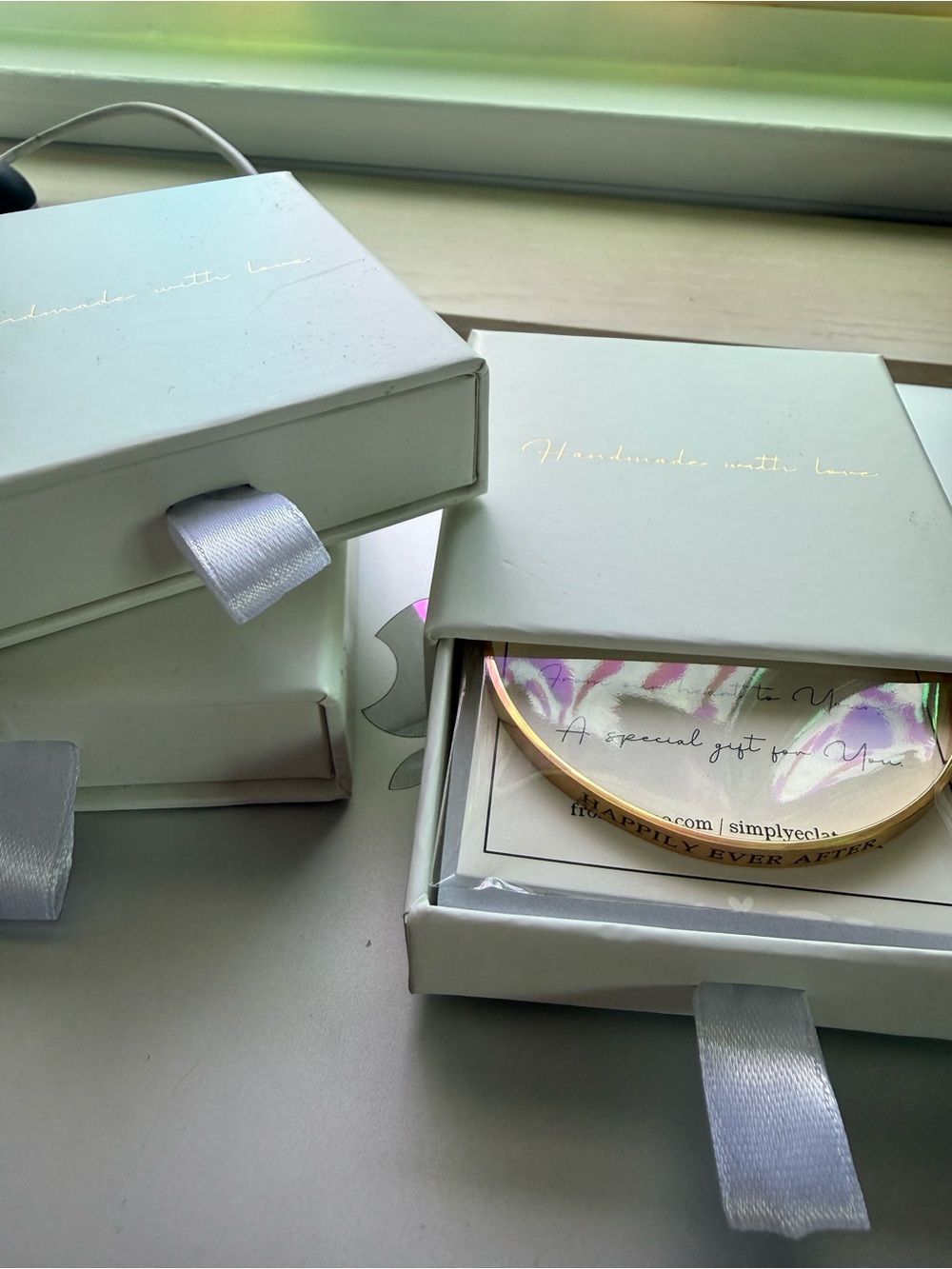 NIB Gold-Plated Personalized Happily Ever After Bracelet